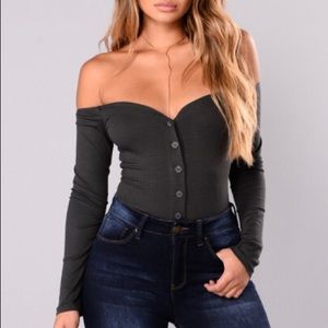 NWT Sexy Off Shoulder Fashion Nova Bodysuit